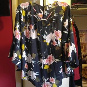 Cato floral blouse, size XL